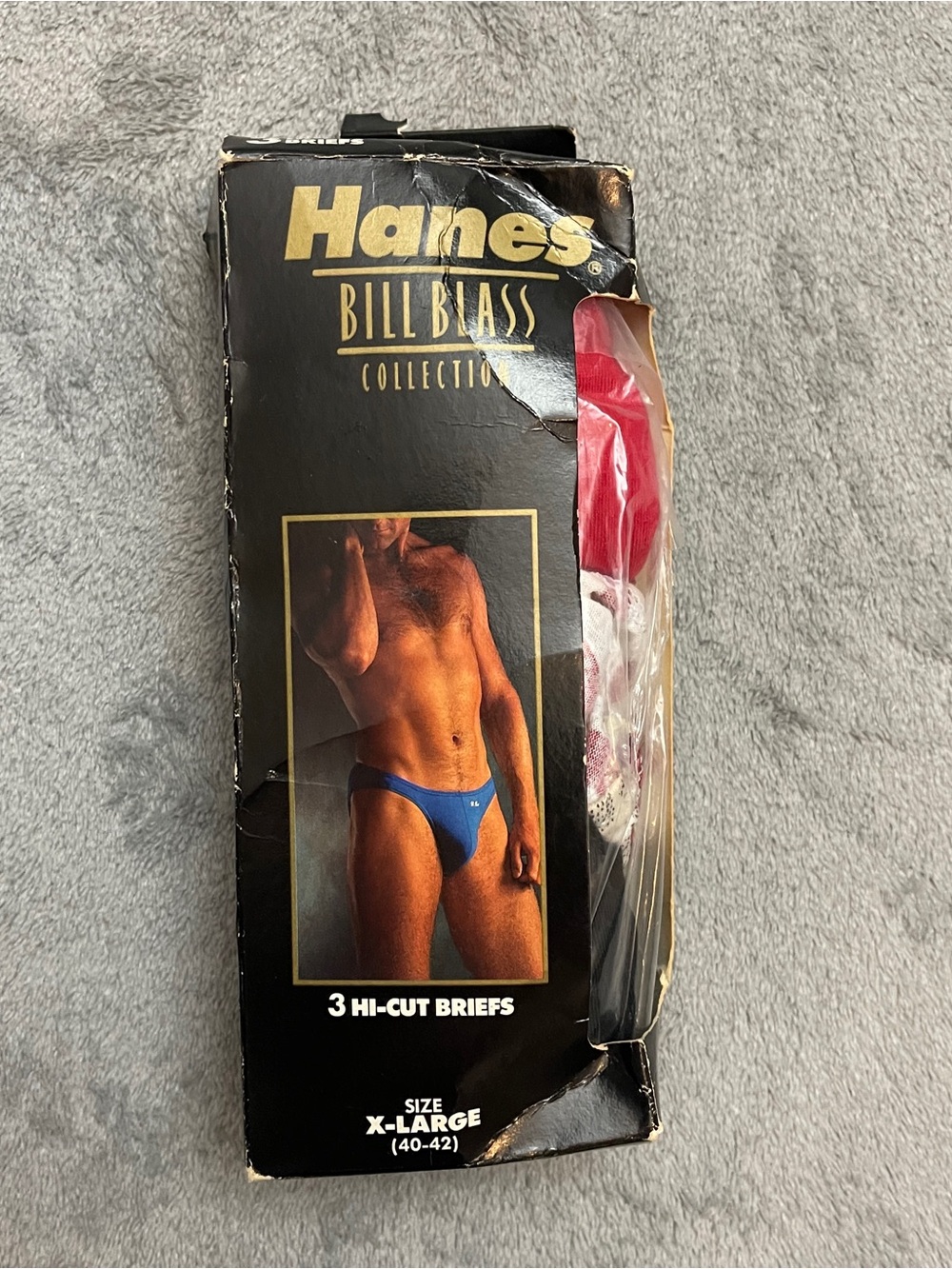 Vintage Hanes Bill Blass Mens Low Rise Bikini Briefs Underwear XL